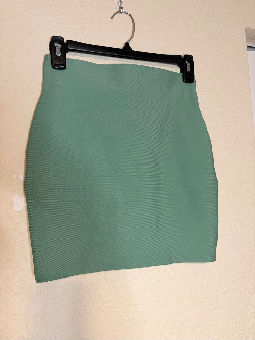 Chocolate USA Sage Green Bandage Bodycon Mini Skirt Size S